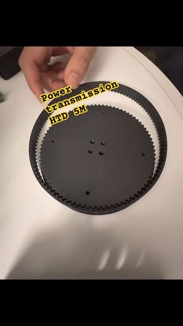 3D-printed HTD 5M timing pulley for the robot arm